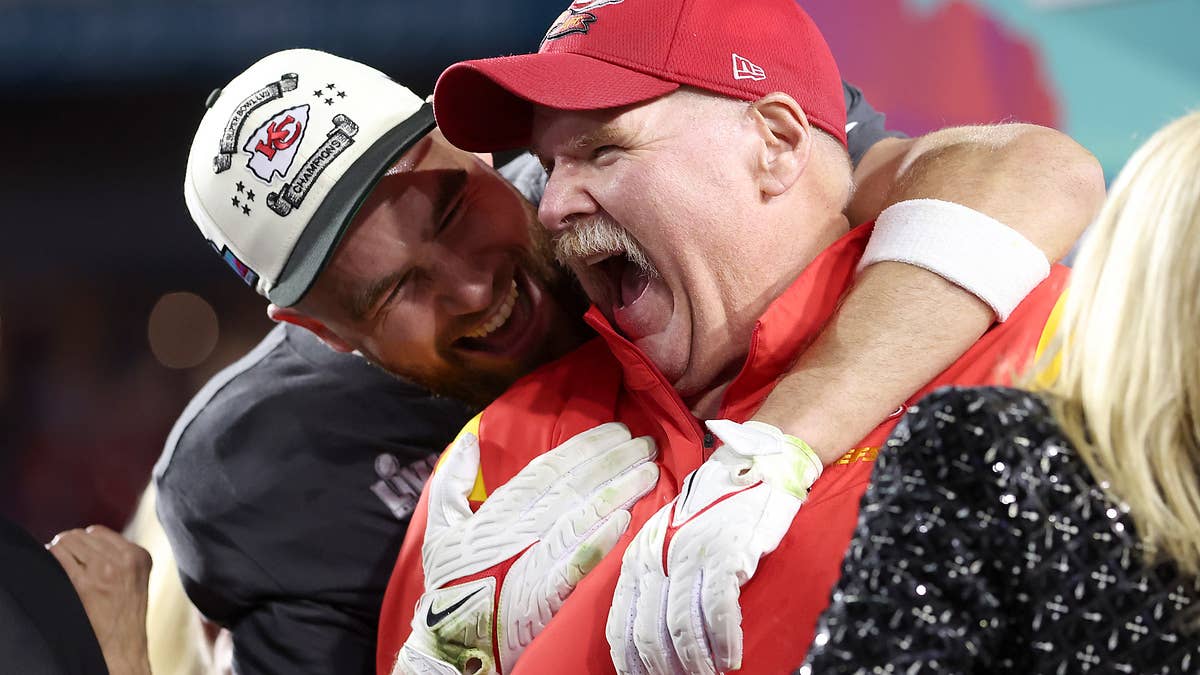 Andy Reid Reflects on Tense Super Bowl Moment With Travis Kelce, Says He Was a ‘Live Wire, But Always With a Big Heart’